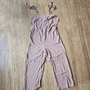 Universal Thread Blush Jumpsuit with Adjustable Straps